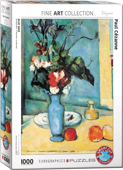 Eurographics - Blauwe Vaas [Vase Bleu] - Paul Cezanne - 1000 stukjes 48×68cm (b×h) - Fine Art Legpuzzel