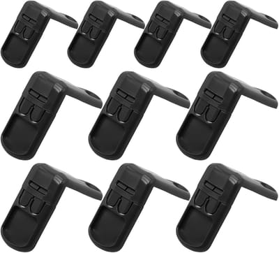 Kinderbeveiliging sloten - Baby proofing - Huis beveiligen - Dubbele knop bediening - 10 stuks - Zwart
