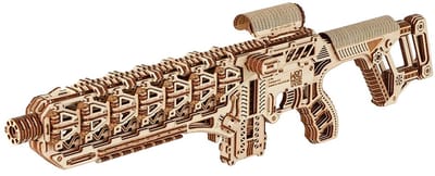 Wood Trick – Modelbouw 3D houten puzzel – Geweer Fusion X - Fusion X Rifle (WDTK103) – 512 stuks - Geen lijm noch verf nodig!
