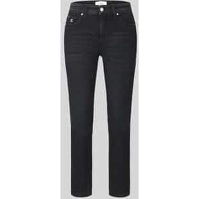 Slim fit jeans van katoenmix model 'PIPER SHORT'