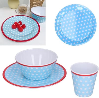 Premium imitatie porselein saladeplaatset voor thuis en restaurant