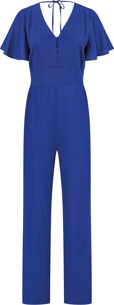 Freebird Wv-stripe-jacq-vis-23-1 Broeken & Jumpsuits Dames - Jeans - Broekpak - Blauw - Maat XS