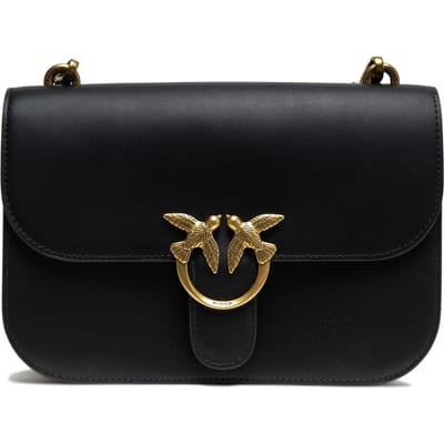 Zwarte Leren Love Bell Classic Schoudertas