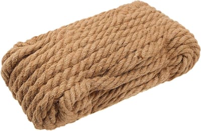 Henneptouw - Jute touw - Decoreren en tuinieren - Dikke textuur - 20 mm x 25 m - Bruin