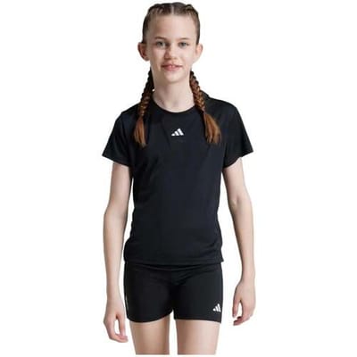 Adidas Train Essentials Regular Fit Logo T-shirt Met Korte Mouwen Zwart 11-12 Years Meisje
