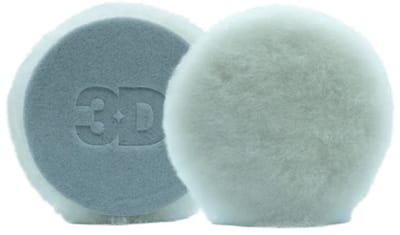 3D White Premium Lamb Wool pad 3 Inch 76mm