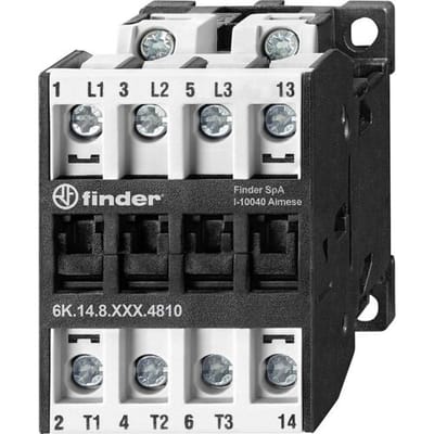 Finder 6K.14.8.230.4310 Nominale spanning: 230 V Schakelstroom (max.): 25 A 4x NO 1 stuk(s)