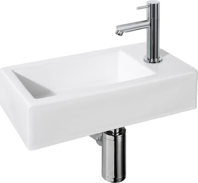 Differnz Fonteinset Mix&match Ravo Keramiek Recht Chroom