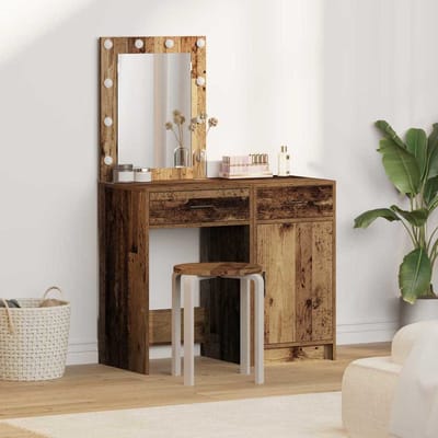 vidaXL - Kaptafel - 2 - st - Bruin - 50 - x - 41 - x - 135 - cm - Bewerkt - hout