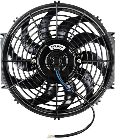 Universele 12 Inch 80W Radiator Ventilator Push-Pull Motor voor Auto en Voertuigen