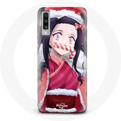 Coque - Maniacase - Samsung Galaxy A70 - Anime Demon Slayer - Souple - Noir