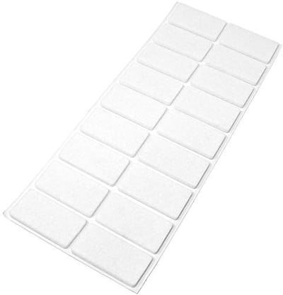 Zelfklevende Viltglijders 25x50mm voor Meubels - Bescherming tegen Krassen en Geluiden - 18 Stuks