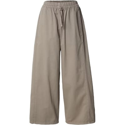 Urban Classics - Barrel Cropped Cotton Wijde broek - XS - Grijs