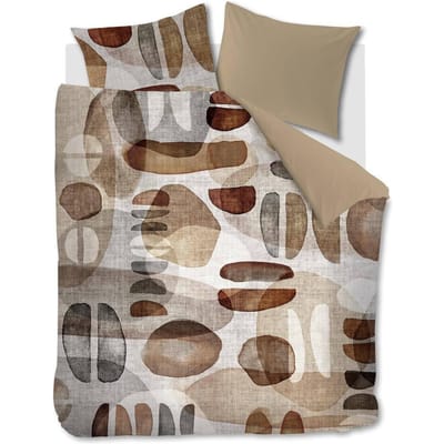 Riviera Maison Broc dekbedovertrek - Tweepersoons - 200x200/220 - Naturel