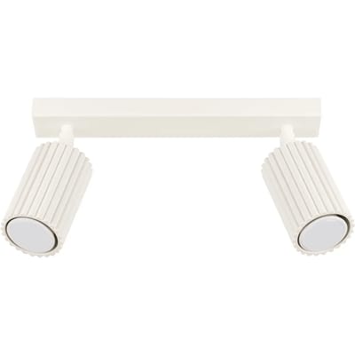 Sollux Lighting Plafondlamp Karbon - GU10 - beige - aluminium - 16.5x30x6.5cm