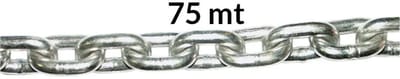 Oem Marine Roestvrij Staal Gekalibreerde Ketting 12 Mm Zilver 50 m