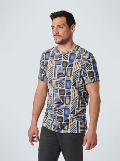 No Excess Mannen Ronde Hals T-Shirt Blauw M