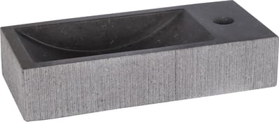 DIFFERNZ RIBBLE FONTEIN 38X18X8CM BOMBAI BLACK