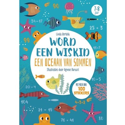 Word een Wiskid: Een oceaan van sommen 7-8j Educatieve boeken (spelletjes en raadsels)