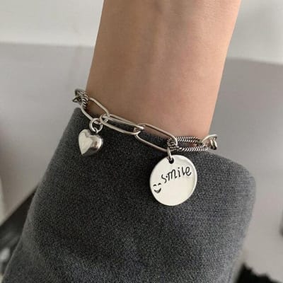 Nieuwe 925 Sterling Zilver Verstelbare Ketting Bedelarmband & Bangle Voor Vrouwen Vintage Handgemaakte Party Sieraden sl017 brown