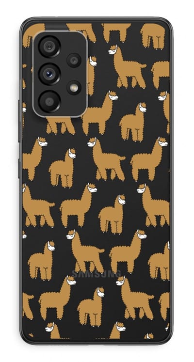 Case Company® - Hoesje geschikt voor Samsung Galaxy A53 5G hoesje - Alpacas - Soft Cover Telefoonhoesje - Bescherming aan alle Kanten en Schermrand