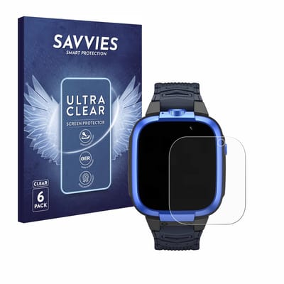 Savvies - Screenprotector voor Xiaomi Mibro Kids Z3 - Folie Beschermfolie transparant 6 Stuks