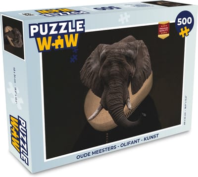 Puzzel Oude meesters - Olifant - Kunst - Legpuzzel - Puzzel 500 stukjes