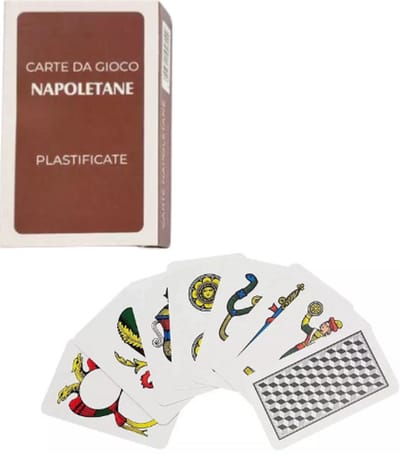 Napolitaanse kaarten - bruin - Scopa - briscola - carte napoletane - dal negro speelkaarten