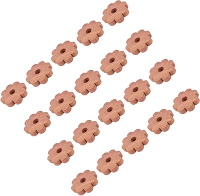Houten Geurblokken - Kastverfrisser Blokjes - Kleding Beschermen - Natuurlijke Geur Absorptie - 20 Stuks - Houtkleur