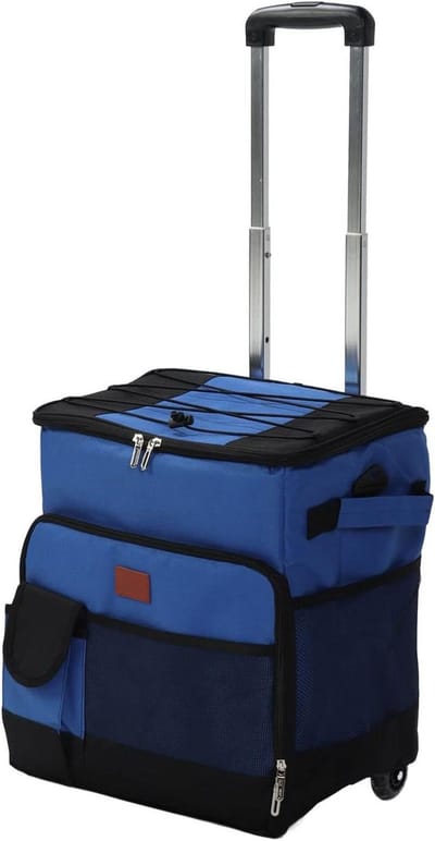 Rolstoel Koeltas - Isolerende Tas - Buitenactiviteiten Opslag - Lekvrije Voering - 35 Liter Capaciteit - Blauw