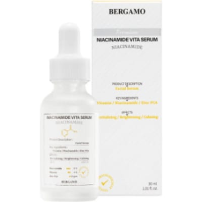 BERGAMO NIACINAMIDE VITA SERUM 30 ml -  Koreańskie serum do twarzy z niacynamidem