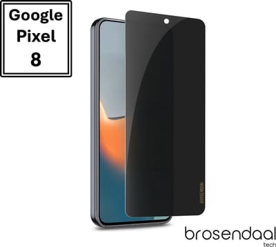 Brosendaal Privacy Screenprotector geschikt voor Google Pixel 8 – Mat Privacy Glass – Anti Reflectie – Kras- en Valbestendig