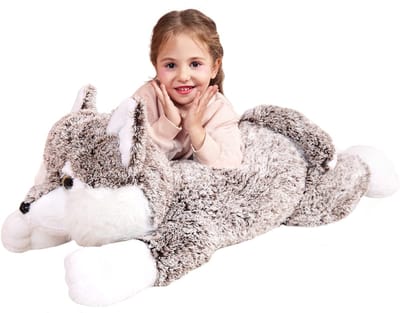 Pluche speelgoed, groot pluche dier, jumbo-speelgoed, 78 cm, schattig pluche dier, XXL XL, schattig, wollig, groot, cadeau voor kinderen, meisjes, vriendin, 78 cm, bruin