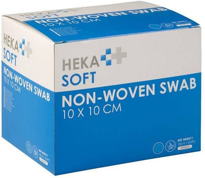 HEKA - Steriel Gaasje - Soft non-woven kompres 10 x 10 cm steriel - 4 lagen