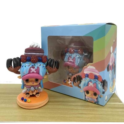 14CM One Piece Chopper Anime Figuren Tony Chopper Actiefiguur PVC Figuur Poppen Set Kamerdecoratie Speelgoed Kerstcadeau gray