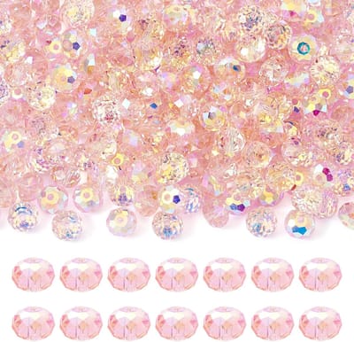Kralen 8mm AB Kleur Crystal Rondelle Spacer Chunky Kralen voor DIY Armband Ketting Oorbel Sieraden Maken