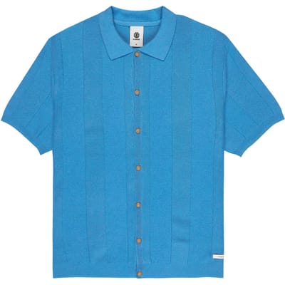 Element Stripe Textured Knit Shirt blauw