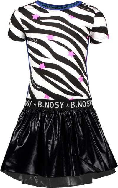 B.Nosy Meisjes Jurk - AO Zebra - Maat 104