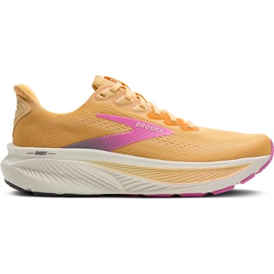 Brooks Ghost 17 - Dames Hardloopschoen - Abrikoos / Grijs / Roze - EUR 42.5 / US 10.5