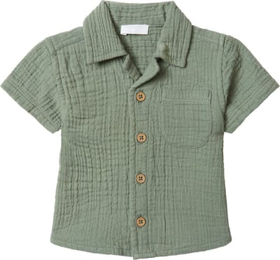 Noppies Boys Blouse Ballville Jongens Blouse - Agave Green - Maat 68