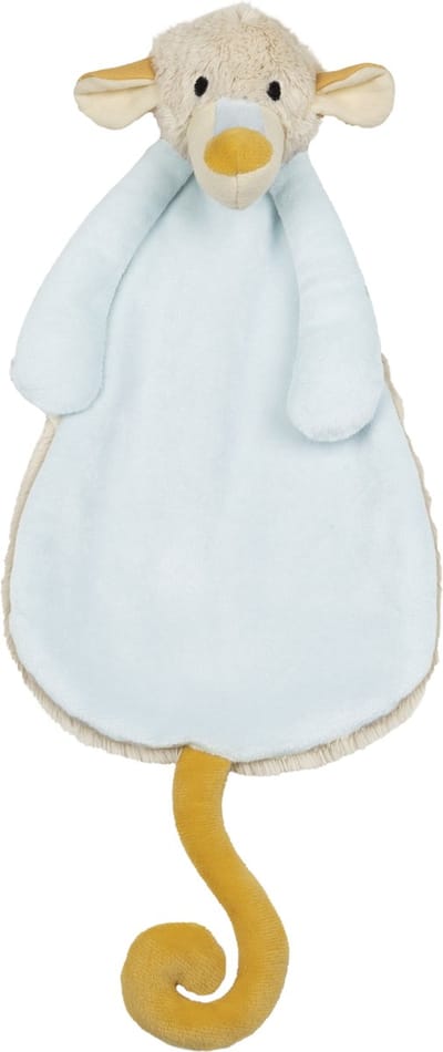 Happy Horse Hond Daiki Knuffeldoekje - Beige/Blauw - Baby cadeau