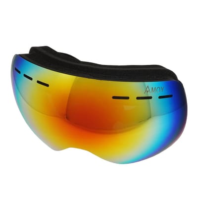 Pro Care Excellent Quality® Logan TPU Ultra-Light Frame - Dubbelle Lens - Anti Fog - Skibril Dames Heren - Skibrillen - 100% UVA UVB UVC Bescherming - Multi Kleur Lens - Frame Zwart