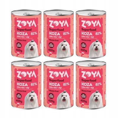 ZOYA Superfood - Honden Natvoer - Koza - Banaan - 6x400g