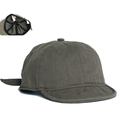 Casquette de baseball à petit bord pour homme Casquette décontractée unie en velours côtelé à dessus souple Casquettes Snapback à petit bord pour femme Os Gorras Casquette de papa (as the picture,Adjustable) gray