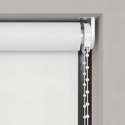 Dutchblinds Rolgordijn - verduisterend - Wit - 45x190cm - Raamdecoratie op maat