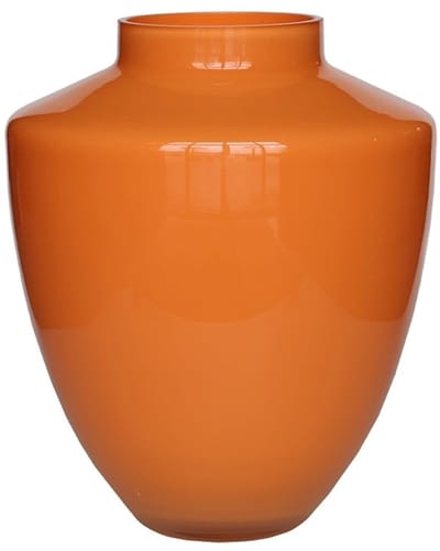 Vaas Tugela | Small | Light Orange | Mond geblazen glas | Ø24,5 x H29 cm