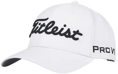 Titleist Tour Performance Cap Wit Zwart 2025