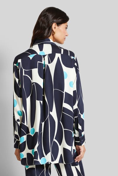 Bugatti Damen Overhemdblouse van vloeiend materiaal