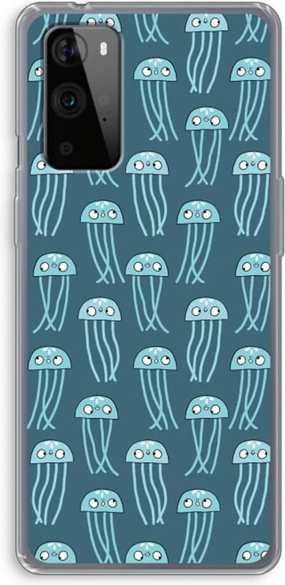 Case Company® - Hoesje geschikt voor OnePlus 9 Pro hoesje - Kwallie - Soft Cover Telefoonhoesje - Bescherming aan alle Kanten en Schermrand