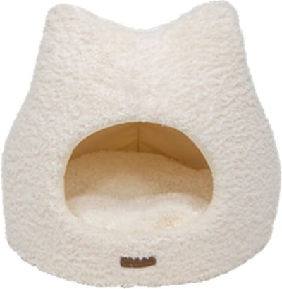 Animal Boulevard CURL PLUSH Iglo - Hondenhuisje - Kattenhuisje - Kleur: Wit - Maat XS: 45x45x42 cm